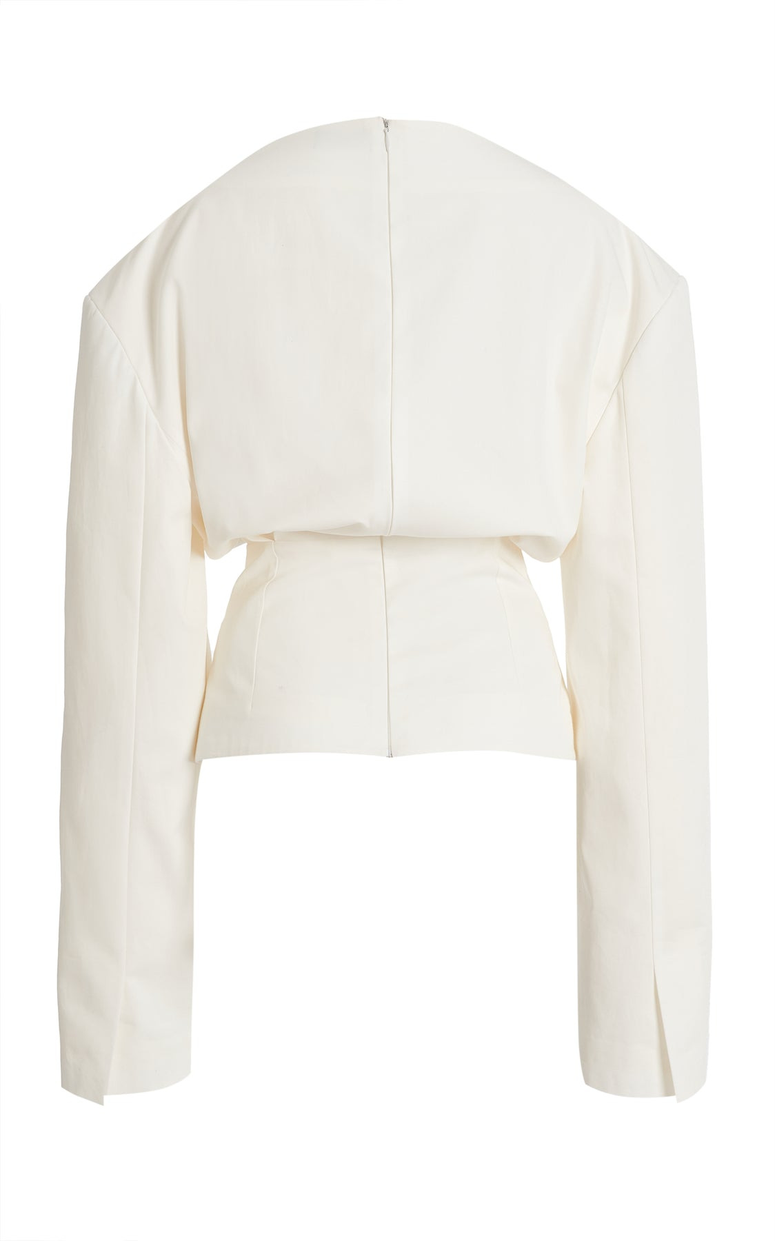 ROUND NECK TAILORED TOP WHITE - 9