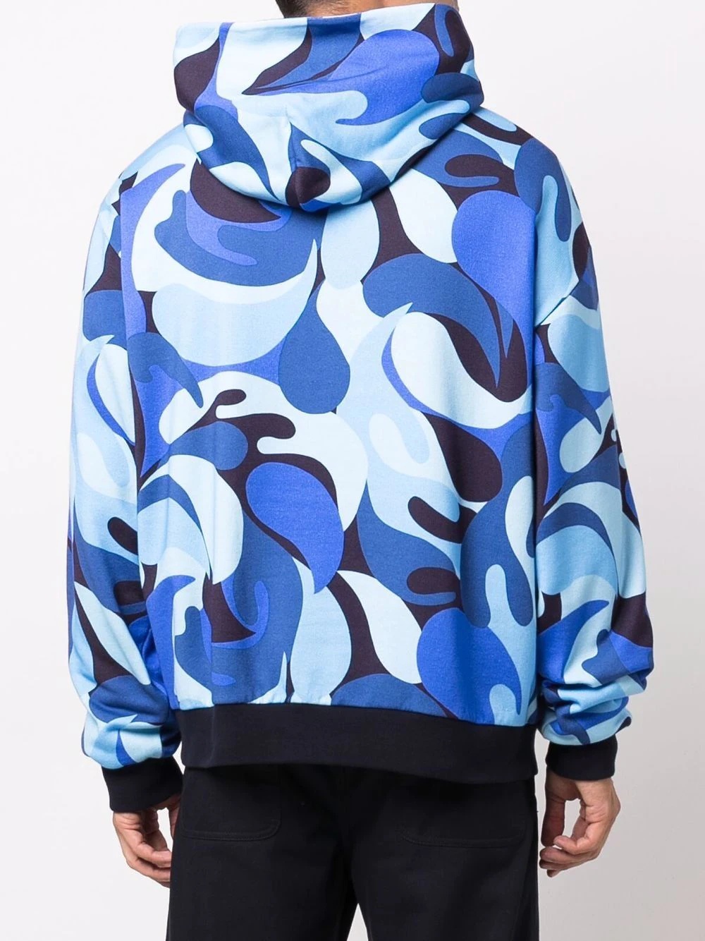 abstract camouflage-print hoodie - 4