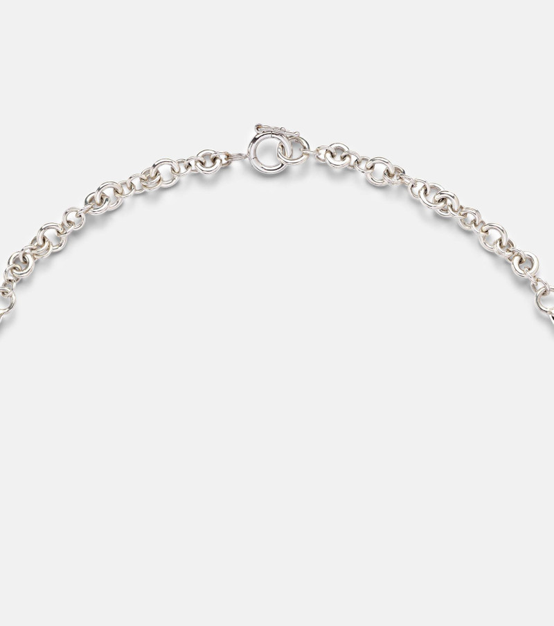 Helio Tria sterling silver and 18kt gold necklace 6