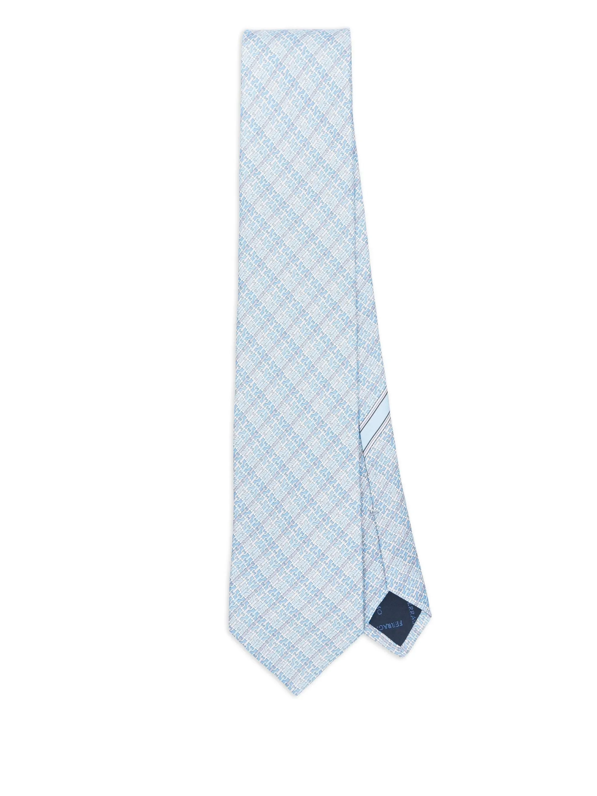 Ferragamo Geometric-pattern Silk Tie - 1