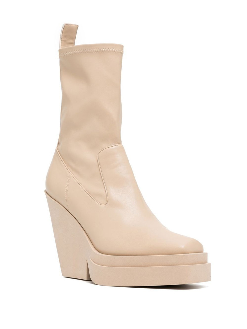 GIABORGHINI Texan 120mm tapered-heel ankle boots outlook