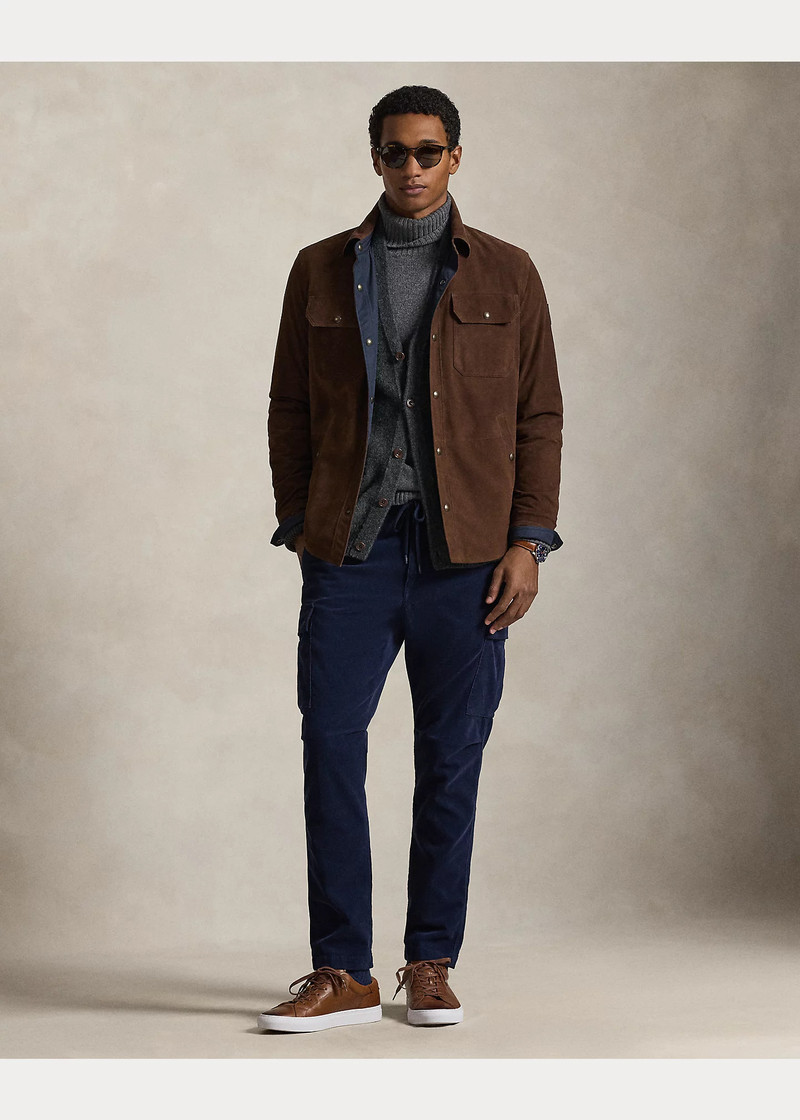 Slim Fit Stretch Corduroy Cargo Pant 6