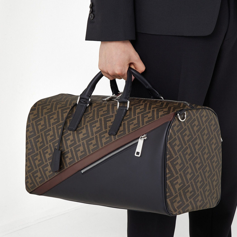 Large brown fabric bag 6