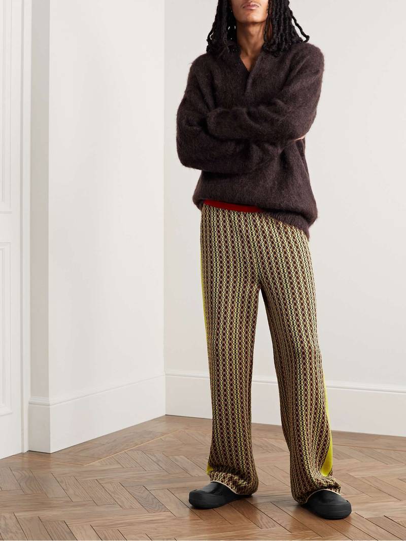 Rubber and Suede-Trimmed Leather Clogs 2