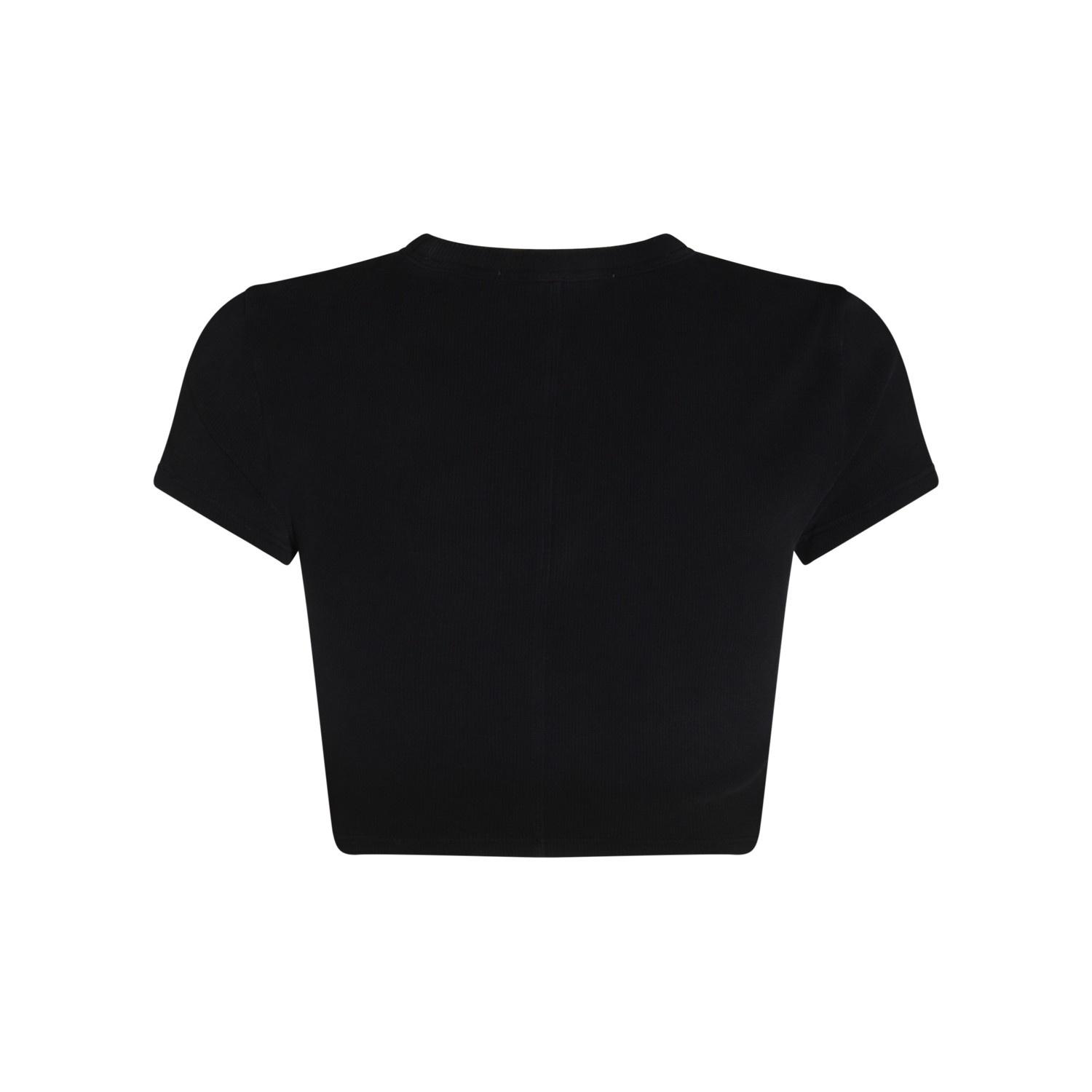 BLACK COTTON T-SHIRT - 2