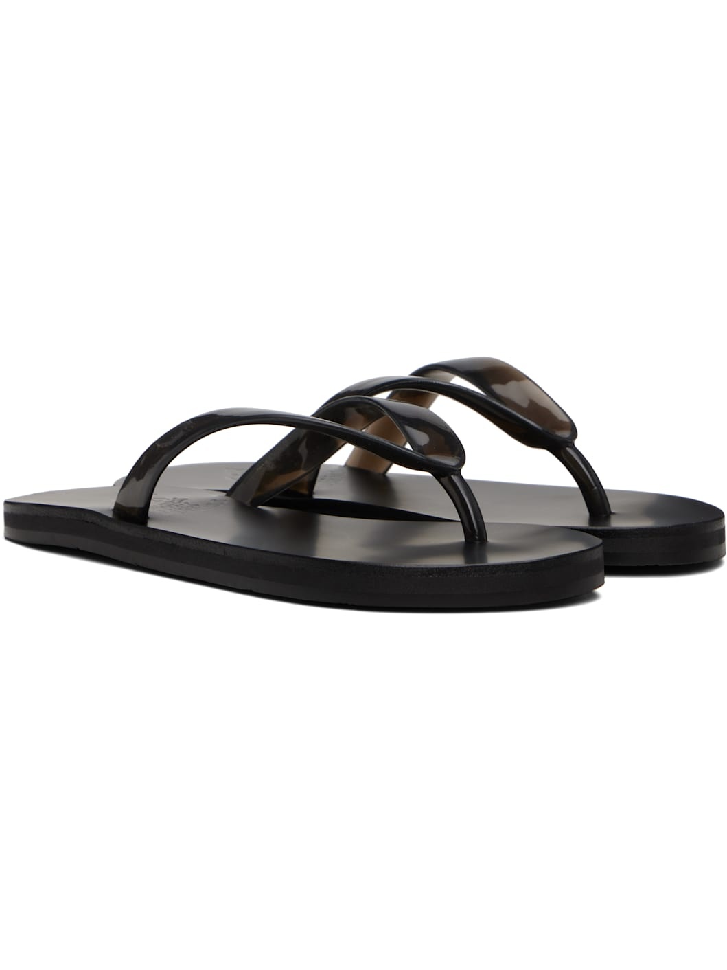Black Saionara Jelly Flip-Flops - 4