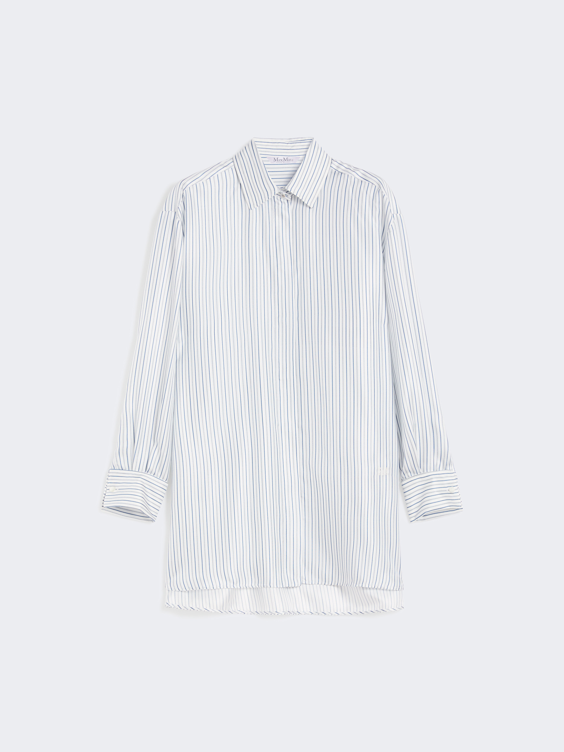 MONVISO Short, printed-silk shirt dress - 1