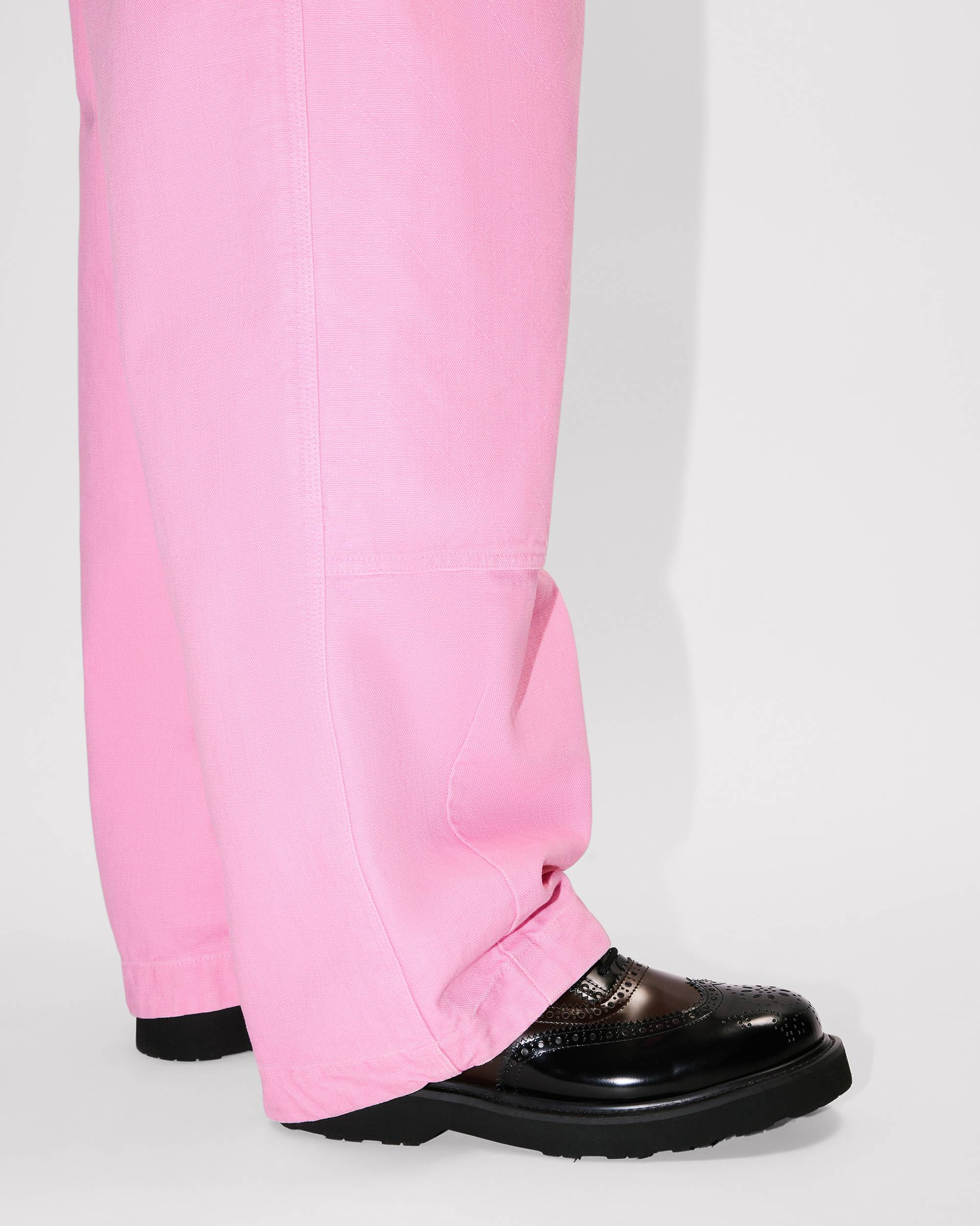 'KENZO Weave' double knee pants in washed cotton - 7