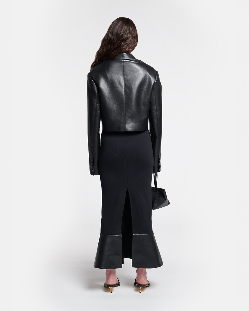 Cropped Okobor™ Alt-Leather Blazer 5