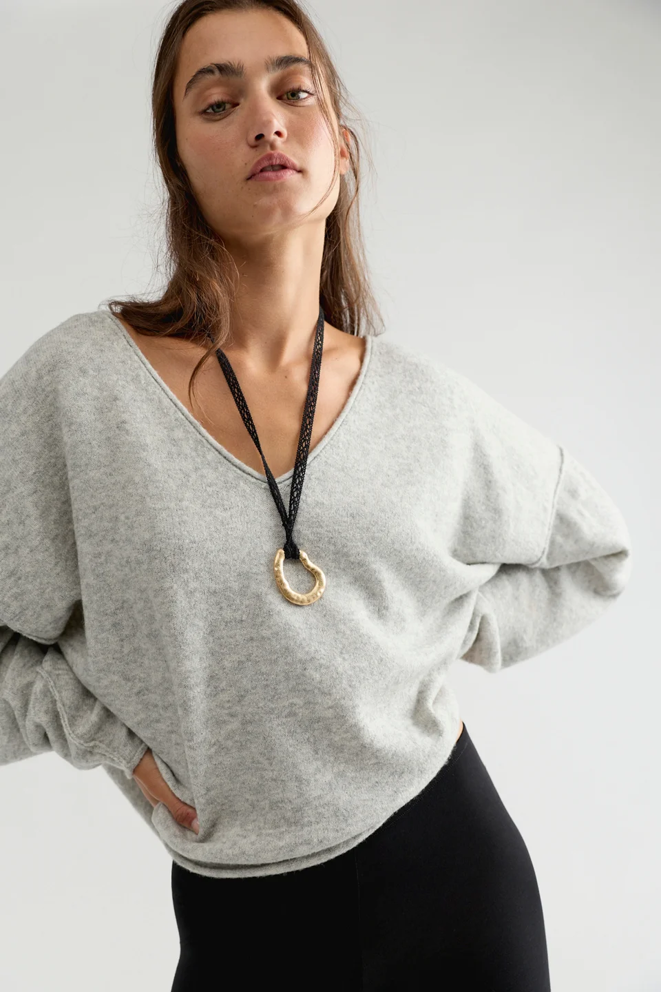 See Me V-Neck Pullover - 1