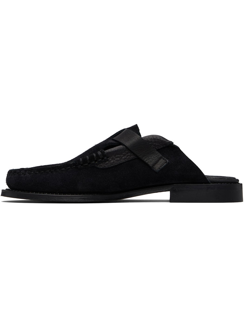 HEREU Black Barraca Slip-on Loafers outlook