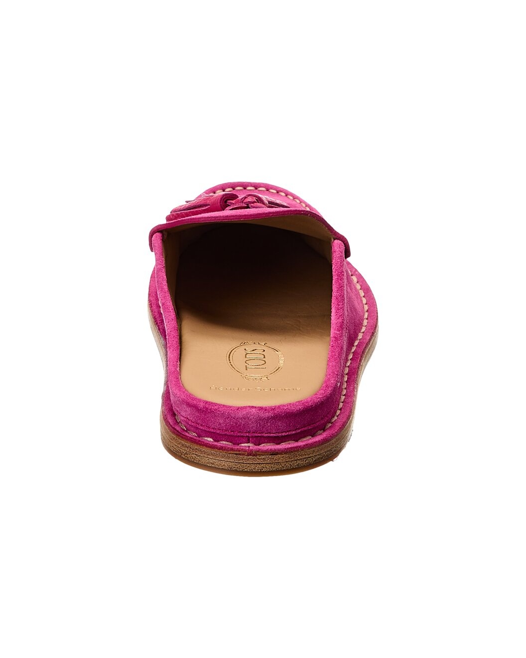 TODs Logo Fringed Suede Mule - 3