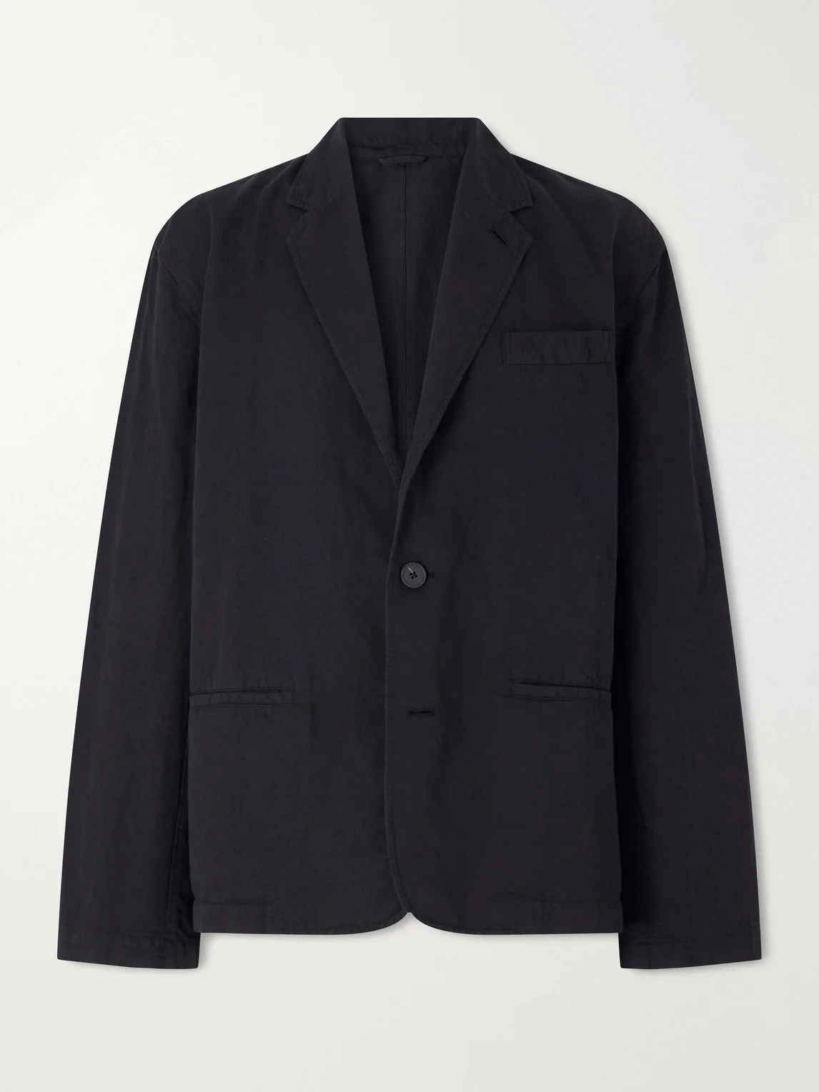 Cotton and Linen-Blend Twill Blazer - 1