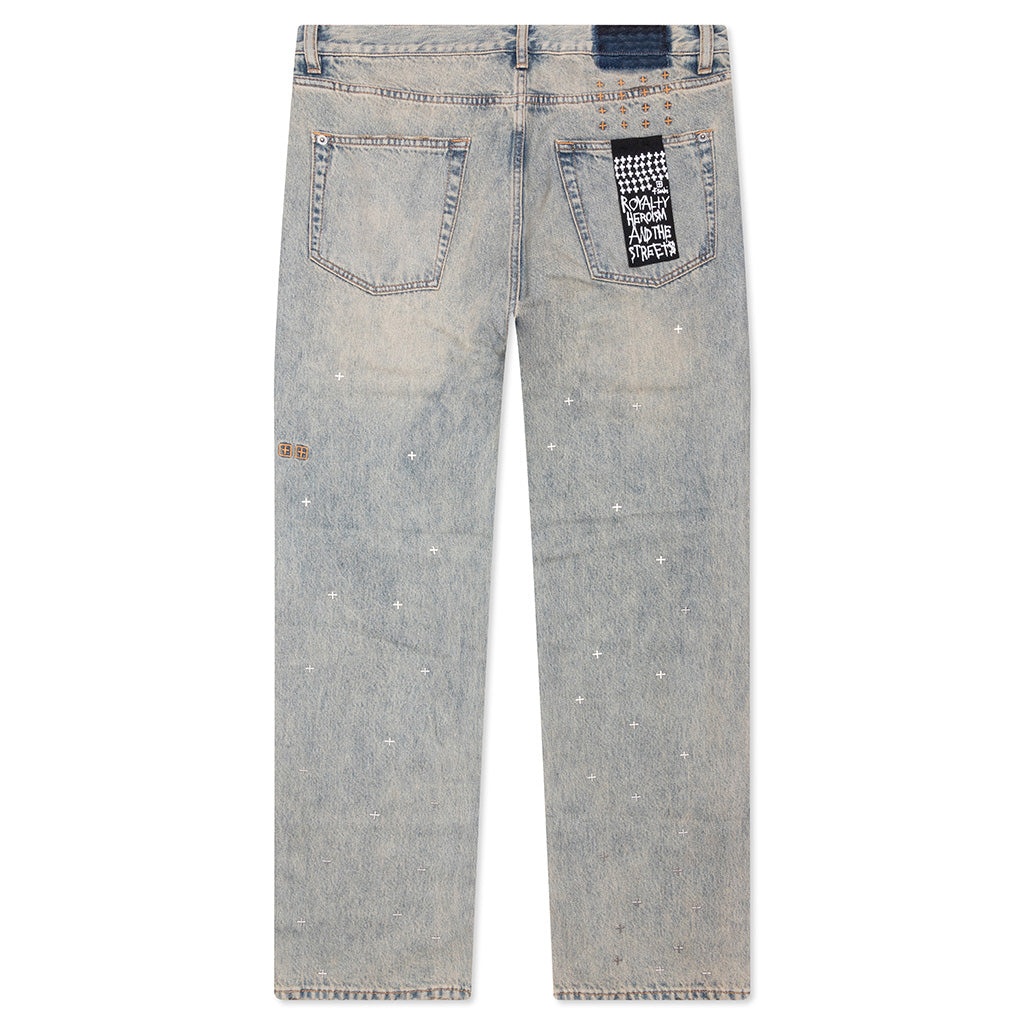 ANTI K STAGELIGHT METALIK PANTS - DENIM - 2