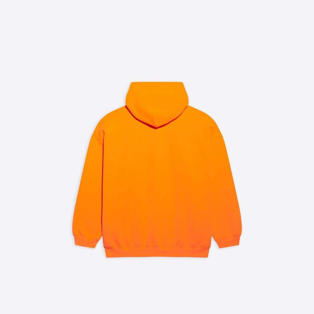 Hi My Name Is Boxy Hoodie in Orange - 2