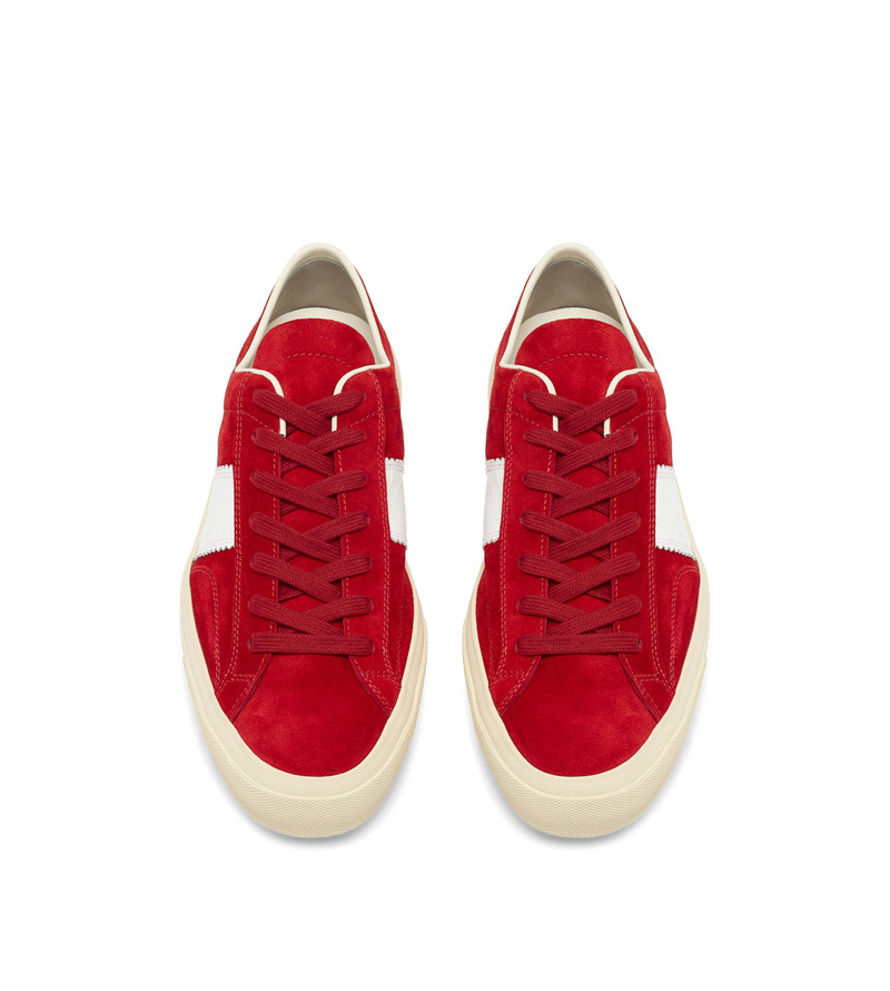 TOM FORD SUEDE AND PRINTED ALLIGATOR CAMBRIDGE SNEAKER outlook