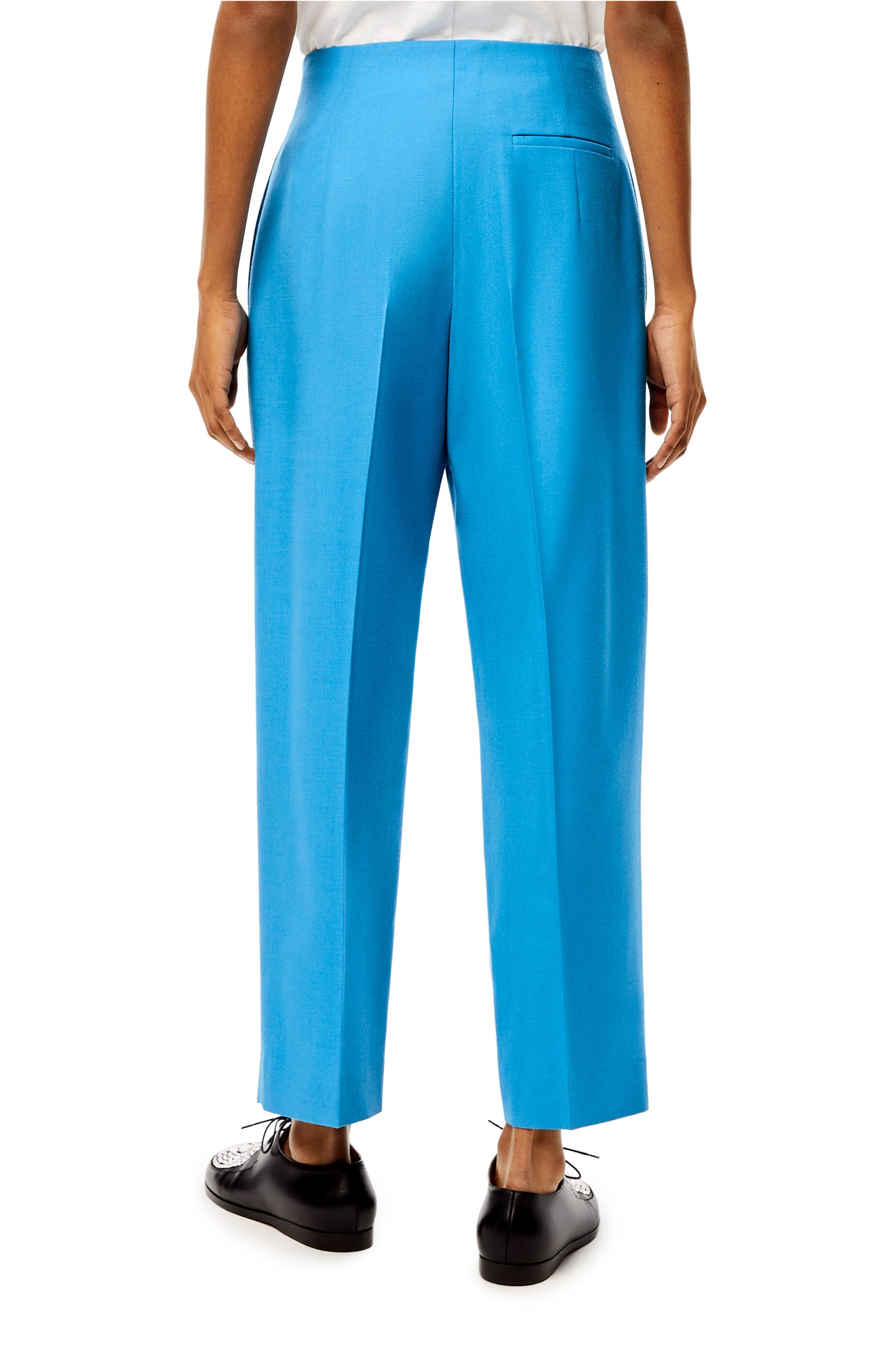 Tapered trousers in wool and mohair - 4