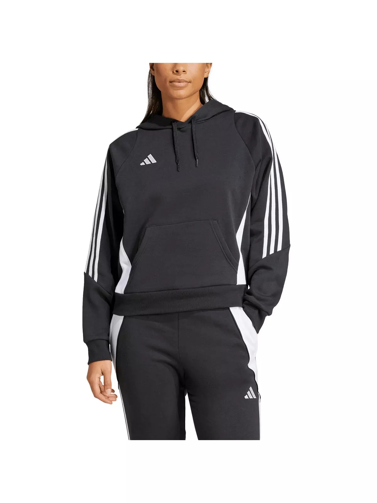 Women's Tiro 24 Soccer Sweat Hoodie -Black - 1