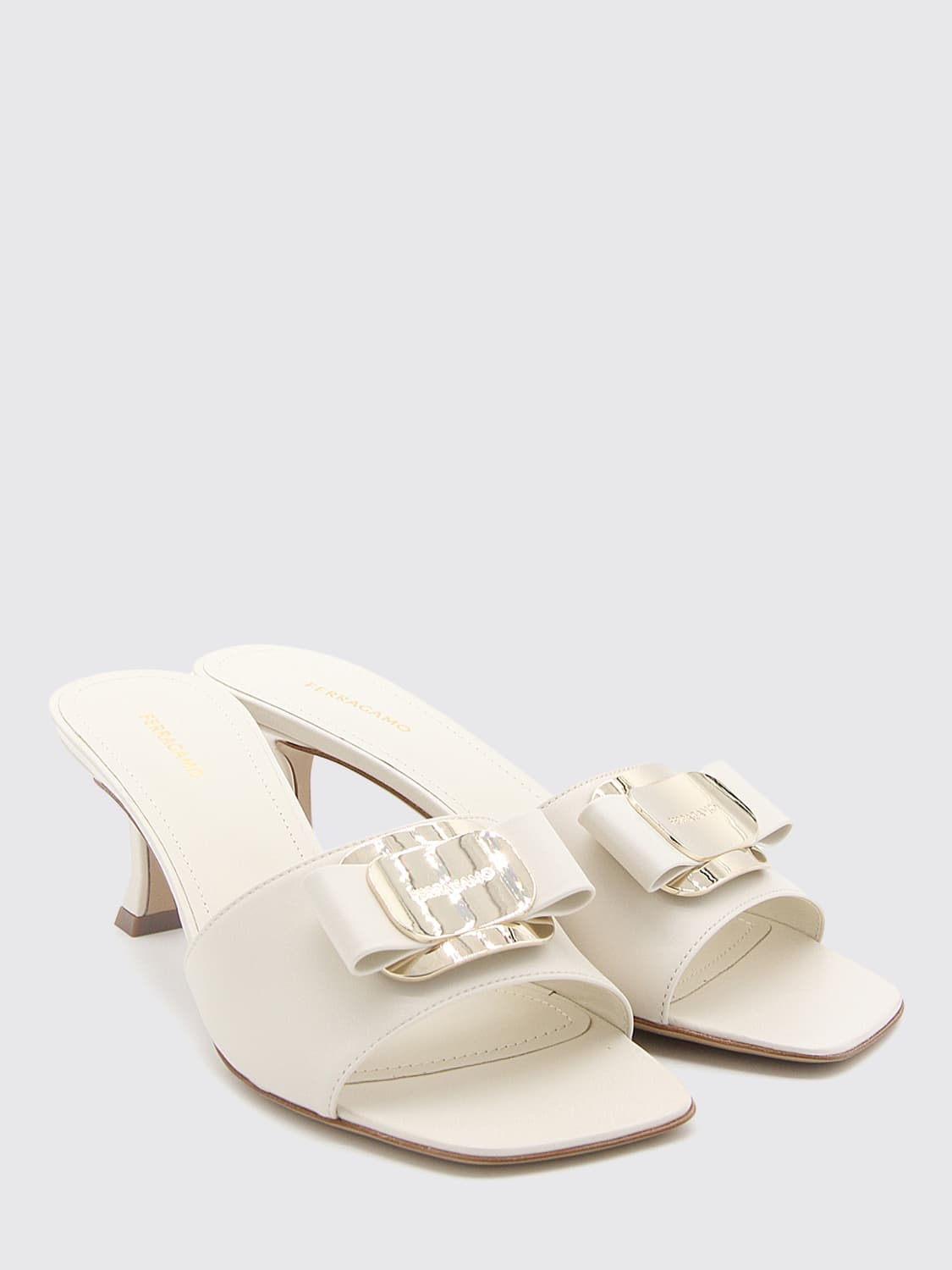 FERRAGAMO Heeled sandals woman Ferragamo | giglio | REVERSIBLE