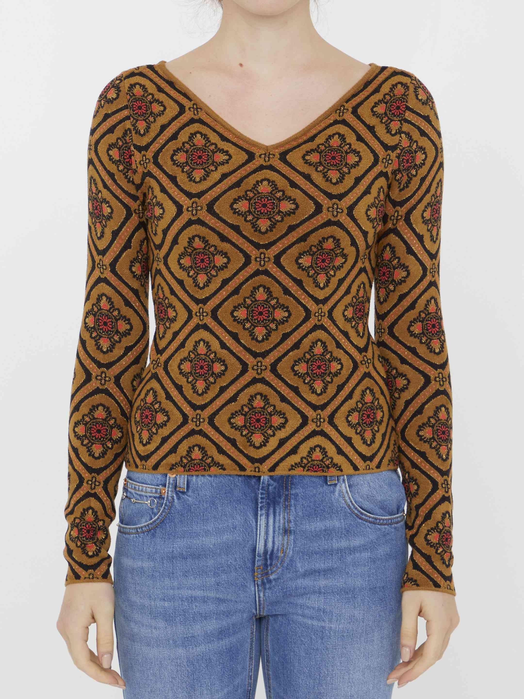 Etro Women Jacquard Fabric Jumper - 1