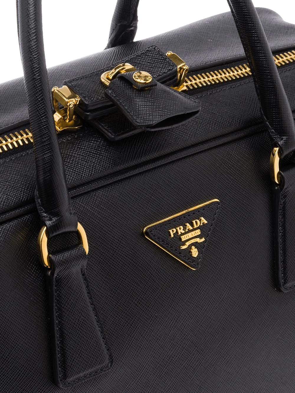 Saffiano logo suitcase - 4