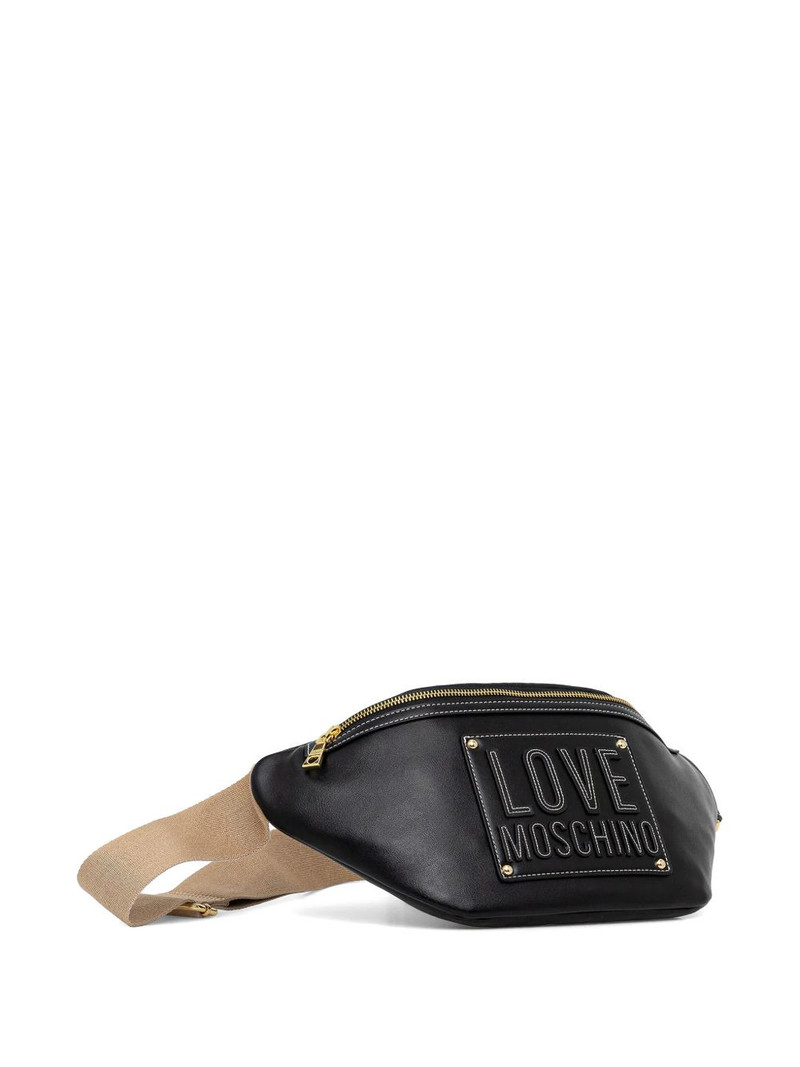 Moschino logo-detail zip belt bag outlook