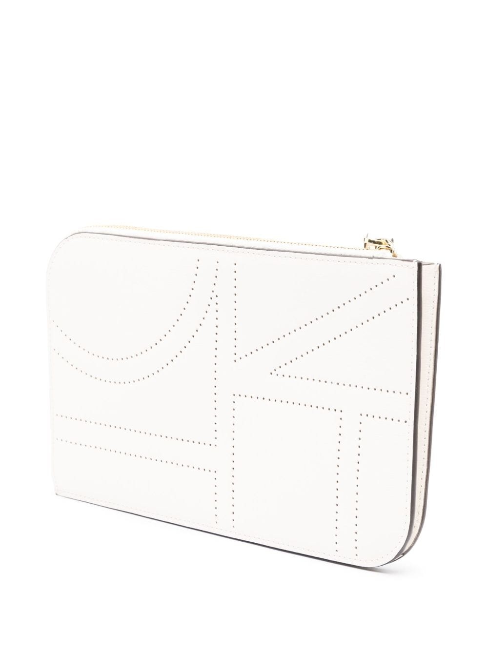 perforated zipped clutch - 4