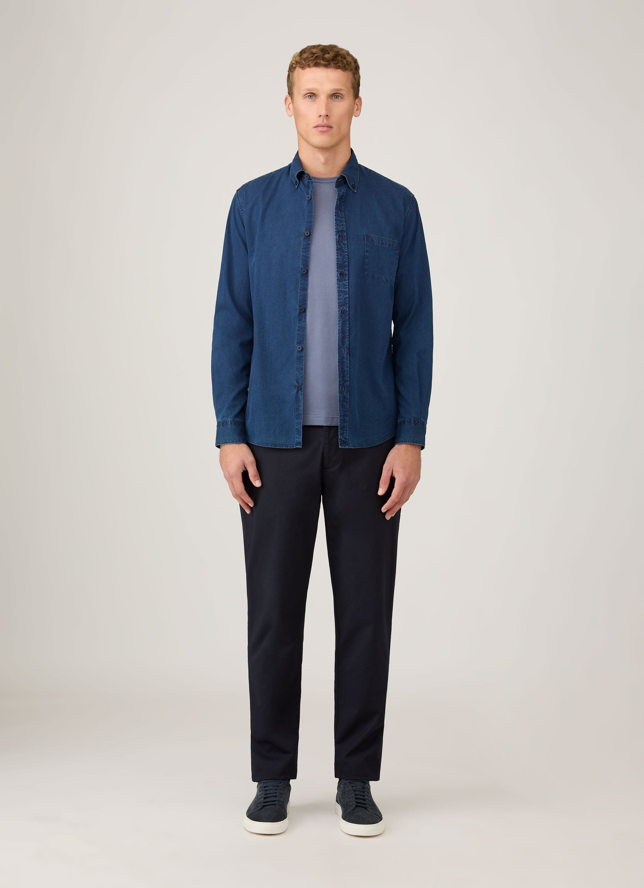 Button Down Denim Shirt - 3