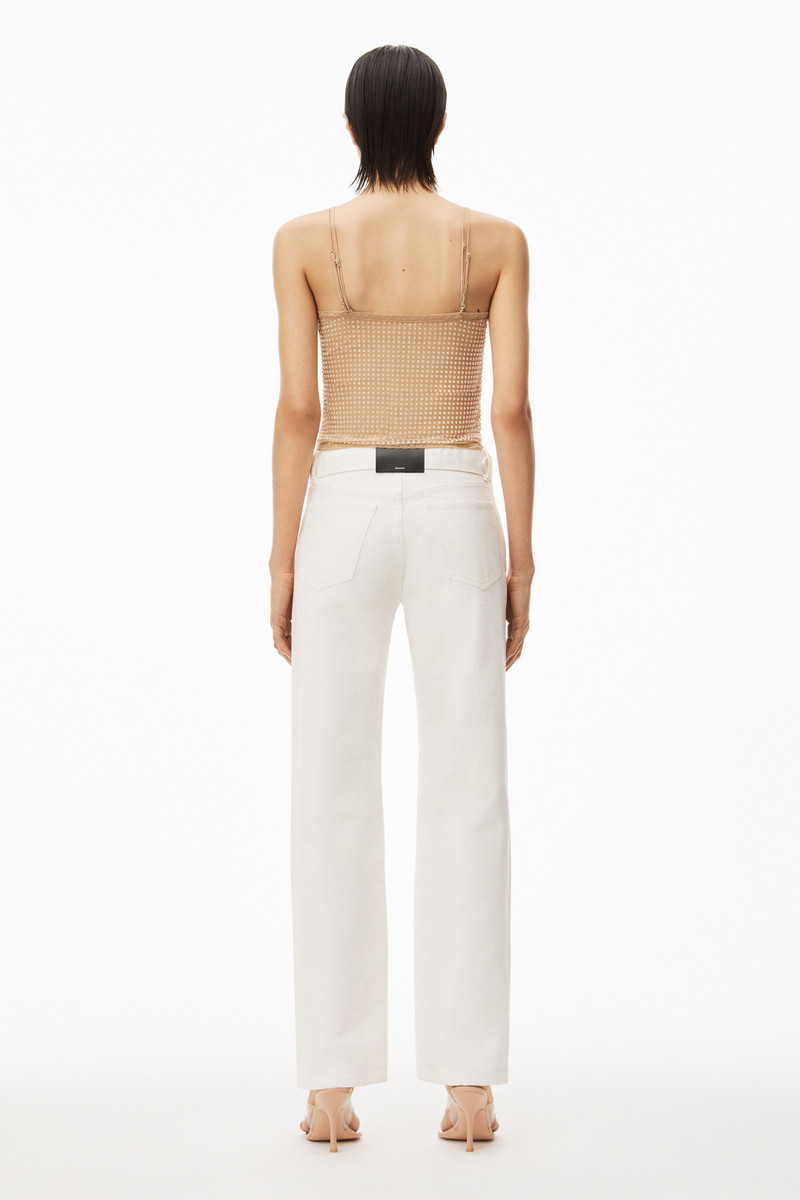 CLEAR BEAD HOTFIX CAMISOLE IN LIGHT MESH 4