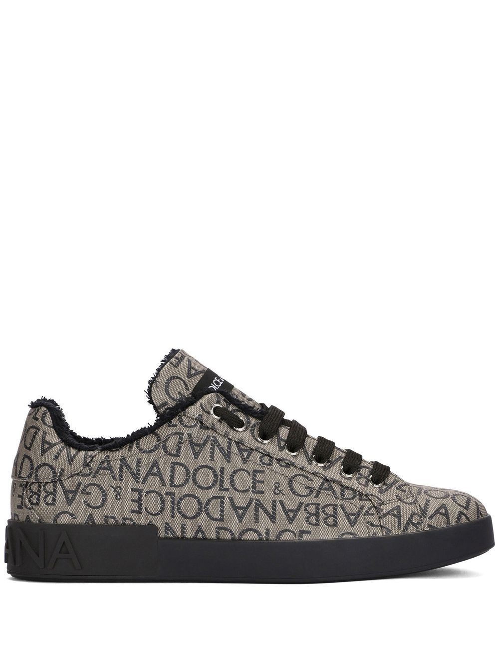 logo-print lace-up sneakers - 1