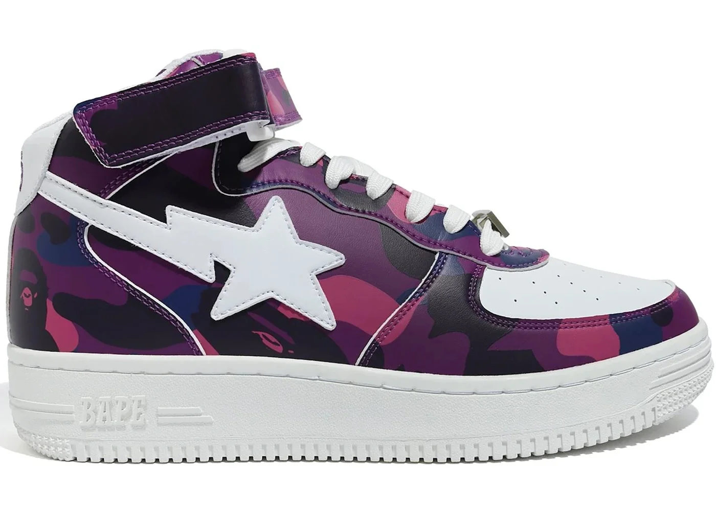 A Bathing Ape Bape Sta Mid Camo Purple - 1