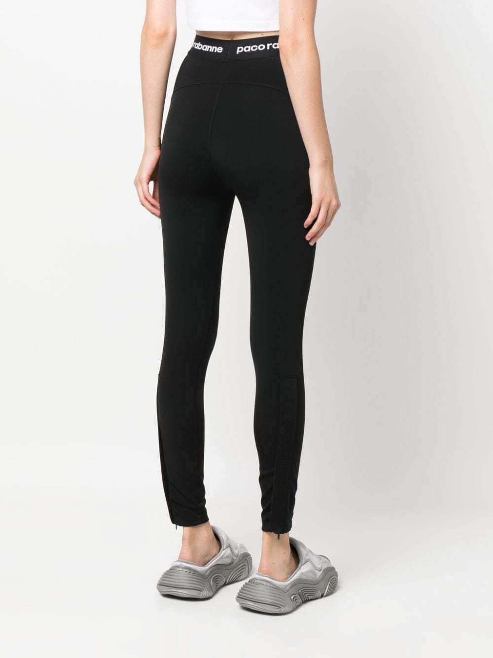logo-waistband high-waisted leggings - 4