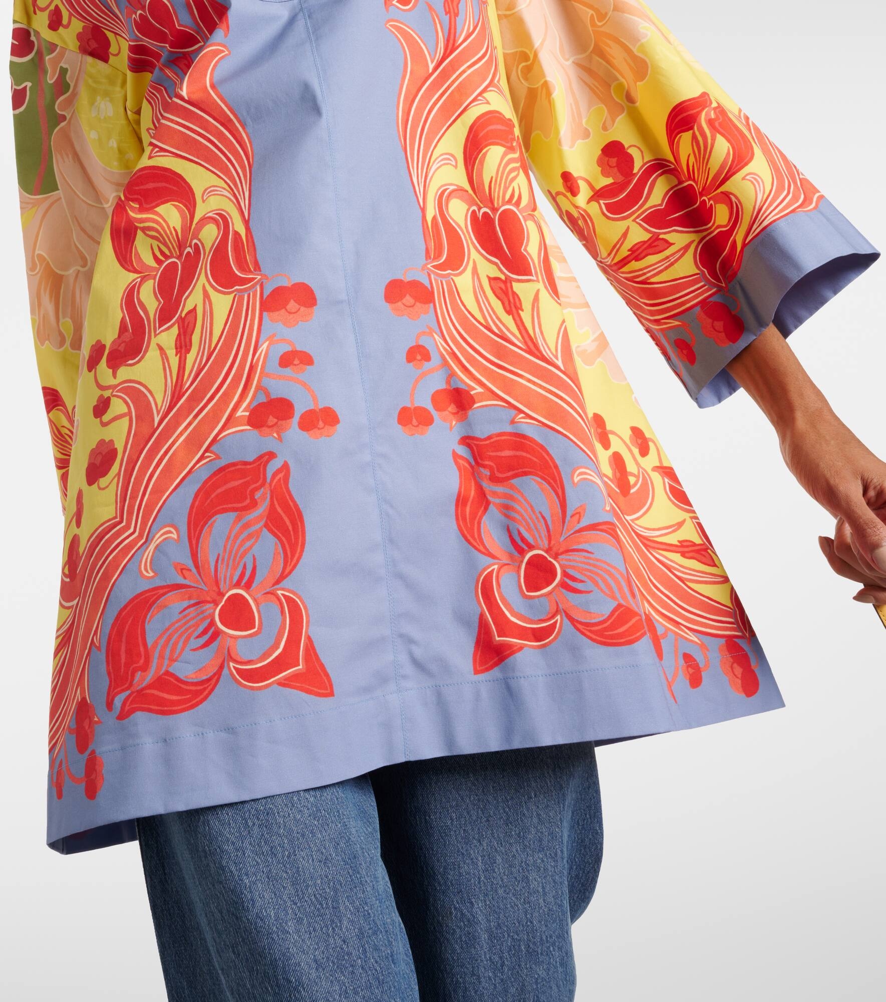 Printed cotton-blend shirt - 5