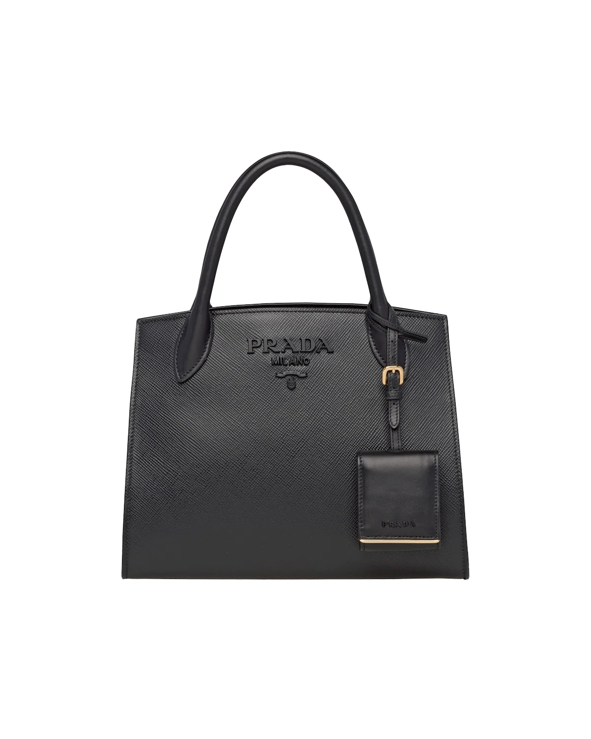 Small Saffiano Leather Prada Monochrome Bag - 1