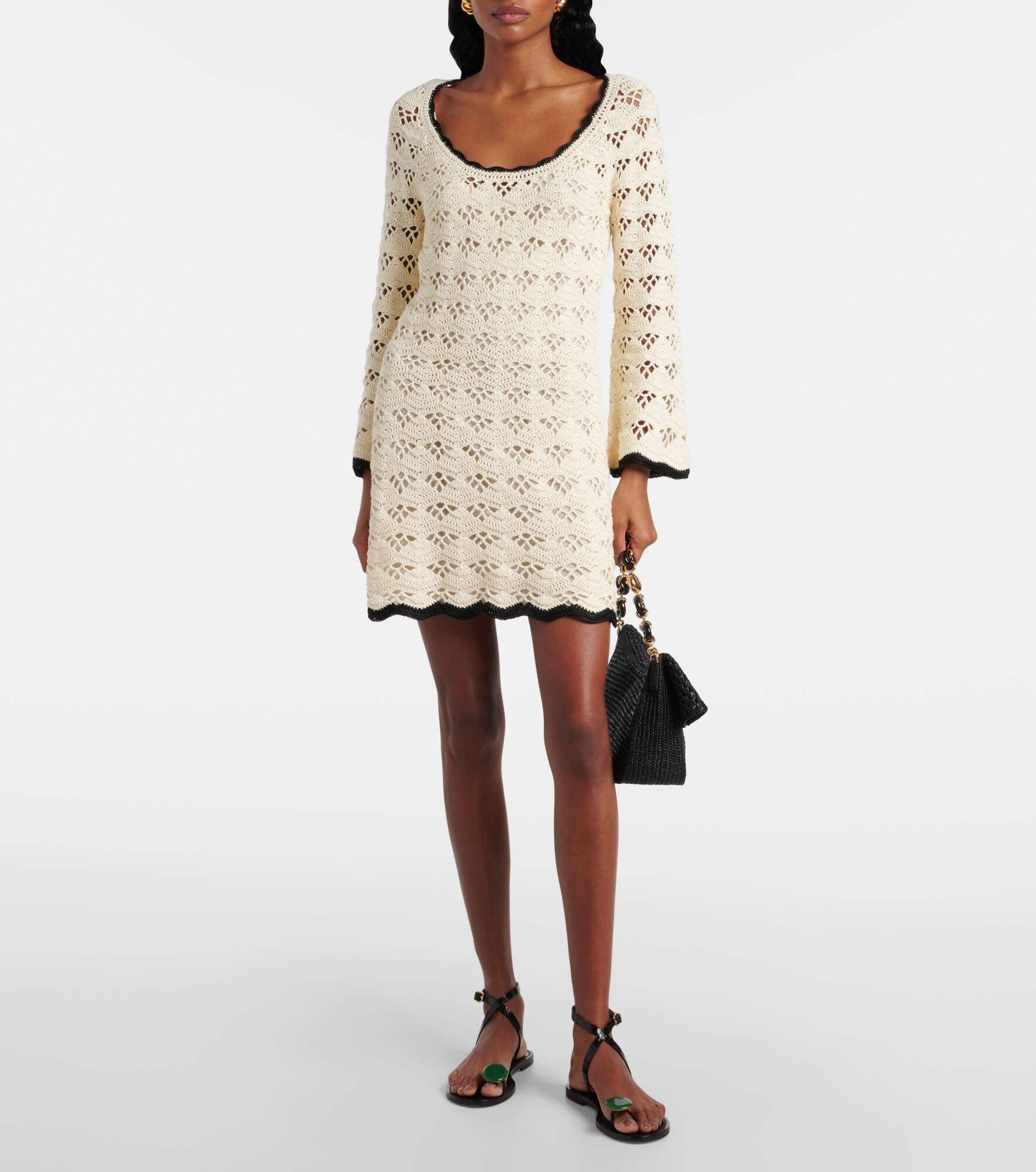 Rhiannon pointelle cotton minidress - 2