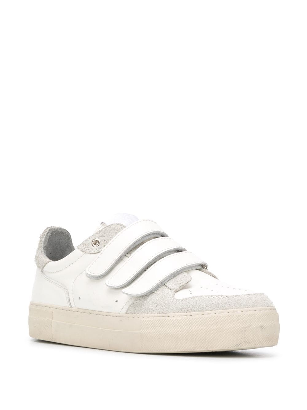 leather low top sneakers - 2