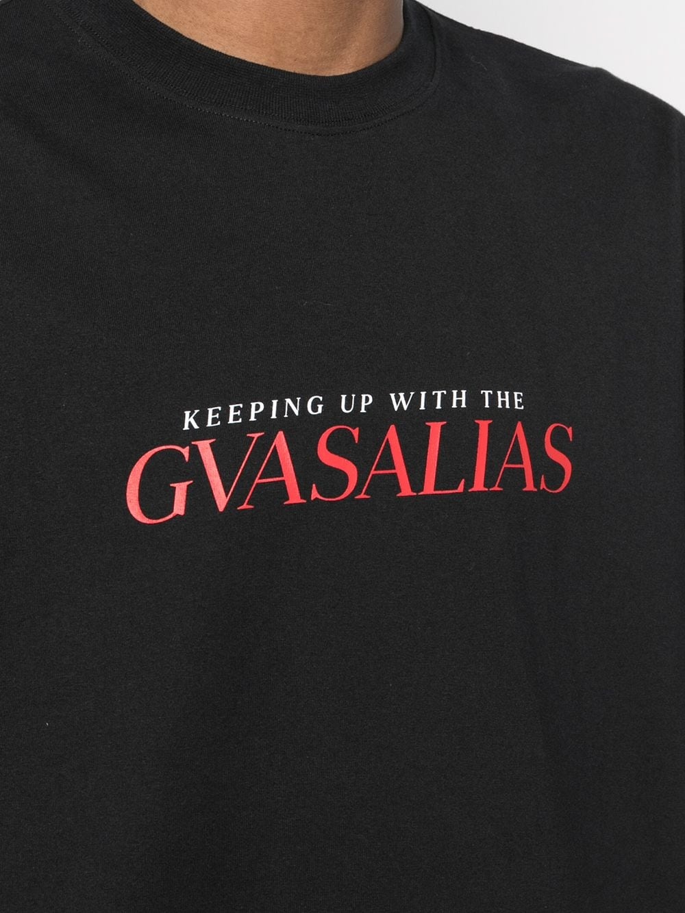 oversized "GVASALIAS" logo-print T-shirt - 6