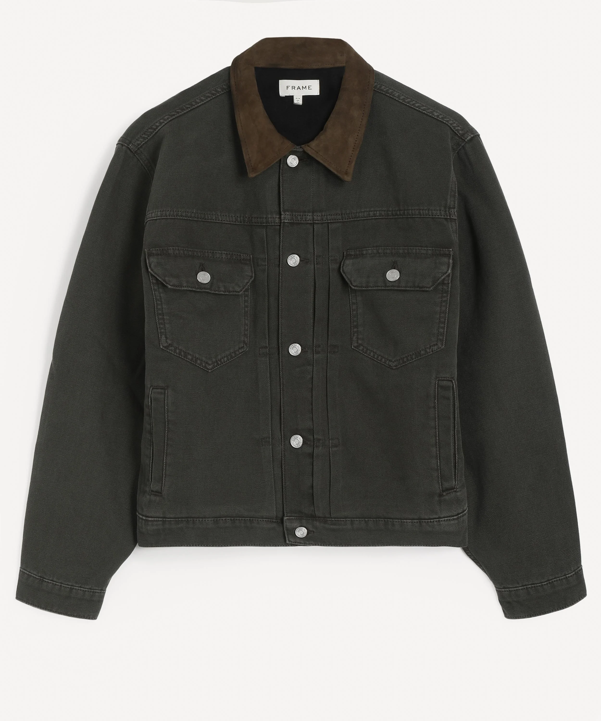 Suede Collar Trucker Jacket - 1