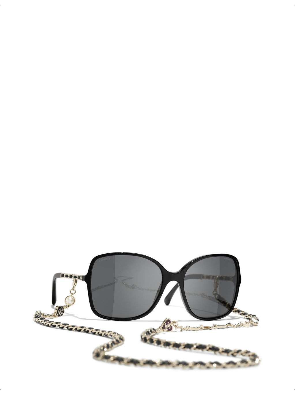 CH5210Q oversized chainmail acetate square sunglasses - 2