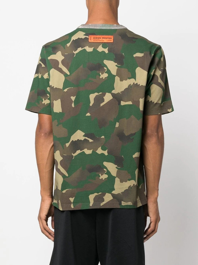 camouflage organic-cotton T-shirt 4
