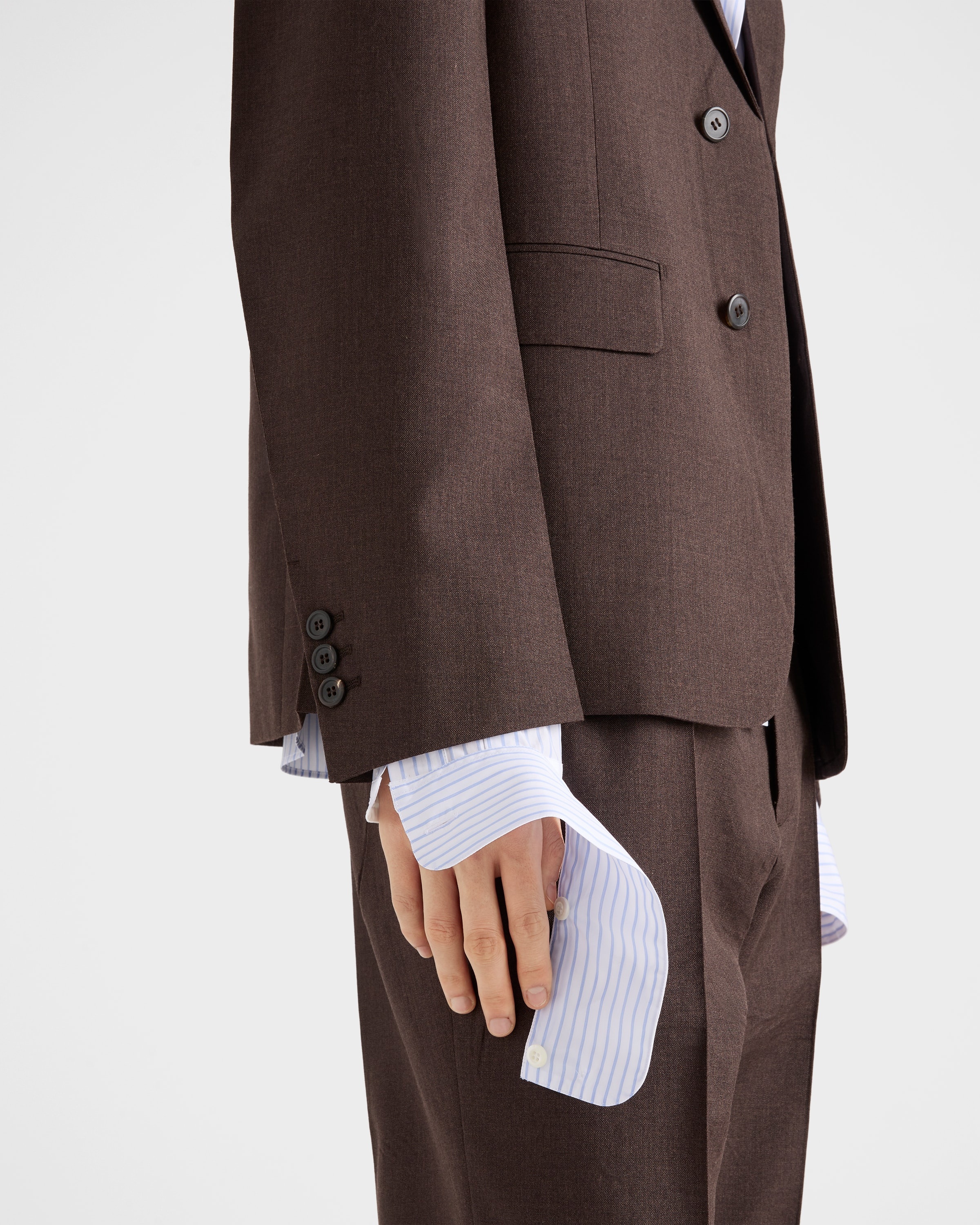 Single-breasted mohair and silk jacket - 3