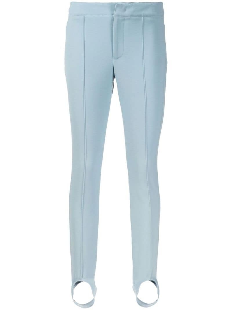 slim-fit stirrup trousers - 1