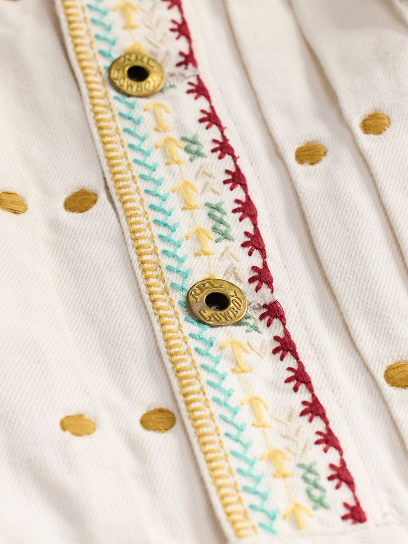 embroidered cotton-linen blend jumpsuit 3