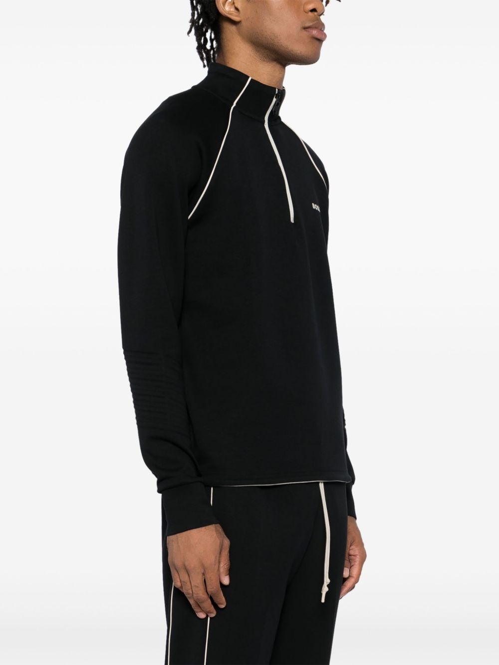 zip-neck sweatshirt - 3