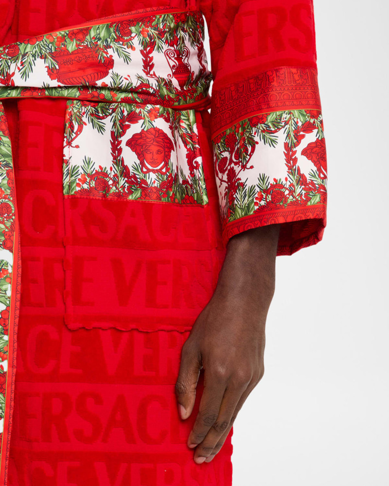 Men's I Heart Baroque Holiday Bathrobe 5