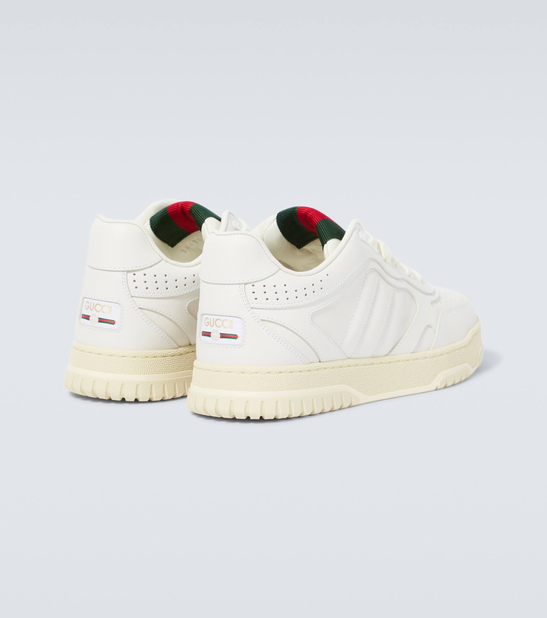 Gucci Re-Web leather sneakers - 5