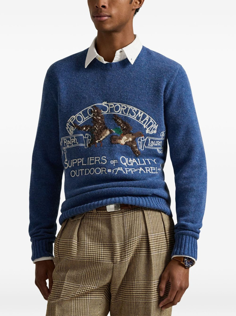 logo intarsia sweater 3