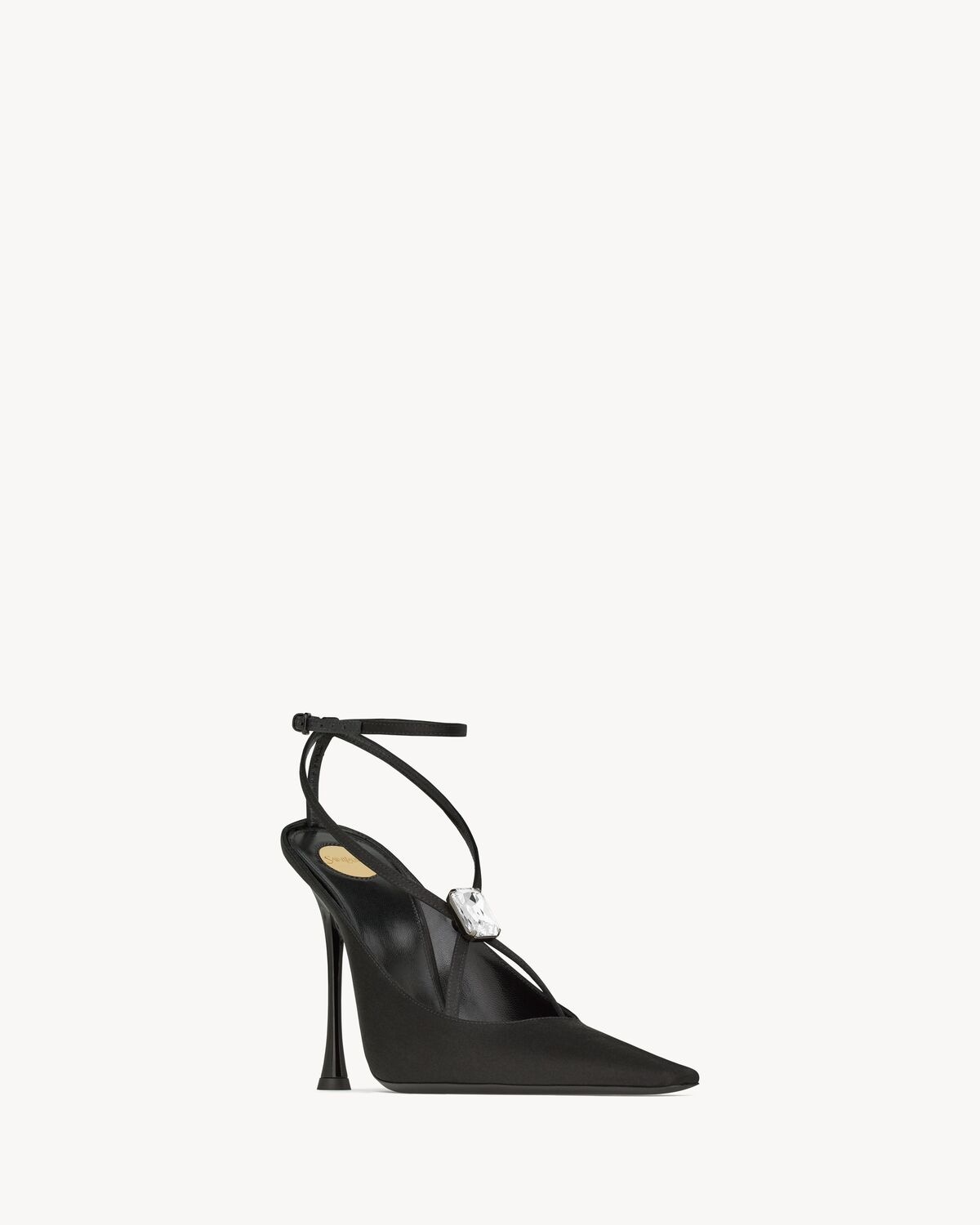 HARLOW PUMPS IN SATIN CREPE AND CRYSTALS - 3