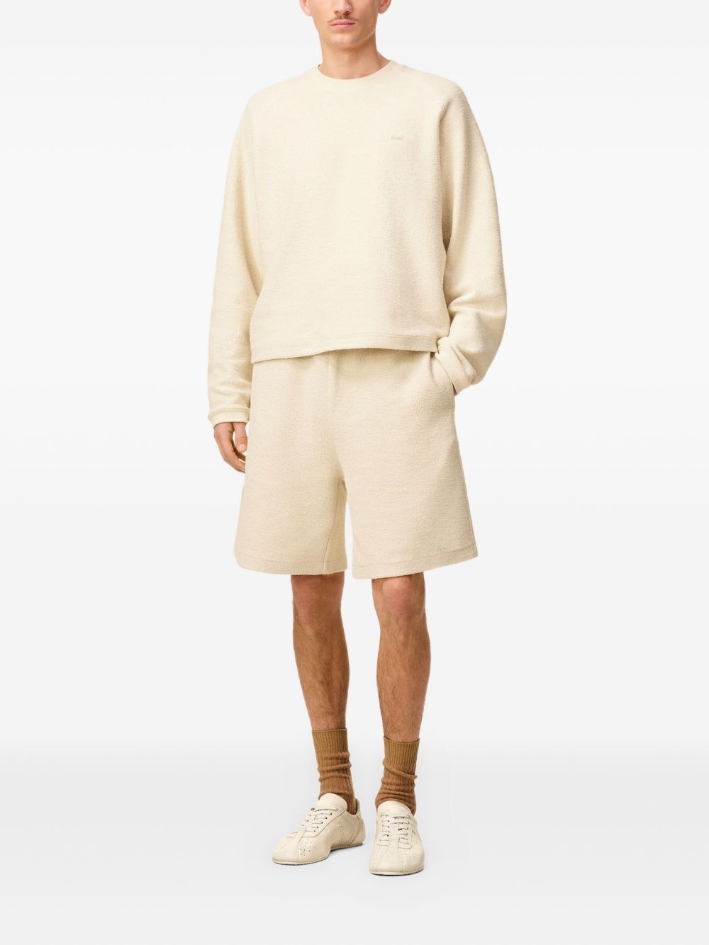 cotton fleece shorts - 2