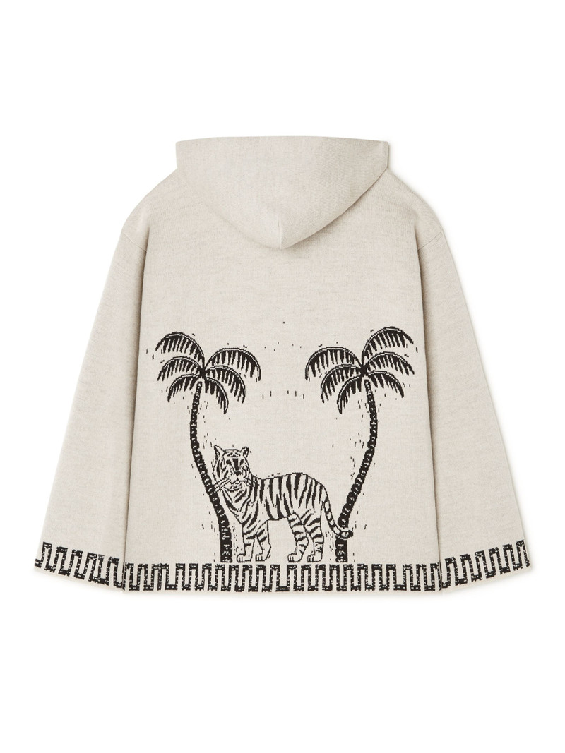 Alanui Wood Block Ibrid Jacquard Hoodie outlook